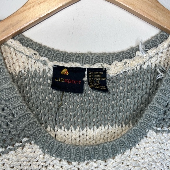Liz Sport Vintage Knit Sweater Tank Size Medium - Picture 4 of 6